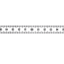 selbstklebendes Skalenbandmaß weißlackiert,...